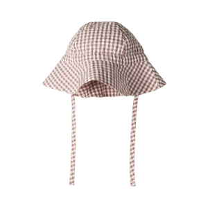 NATURE BABY GINGHAM SUNHAT TWILIGHT CHECK