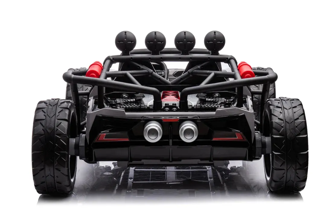 New 2025 Upgraded Land Monster 24V | Leather Seats | Rubber Tires | Upgraded Motors | 2 Seater Ride On | Ages 3-9 | Remote