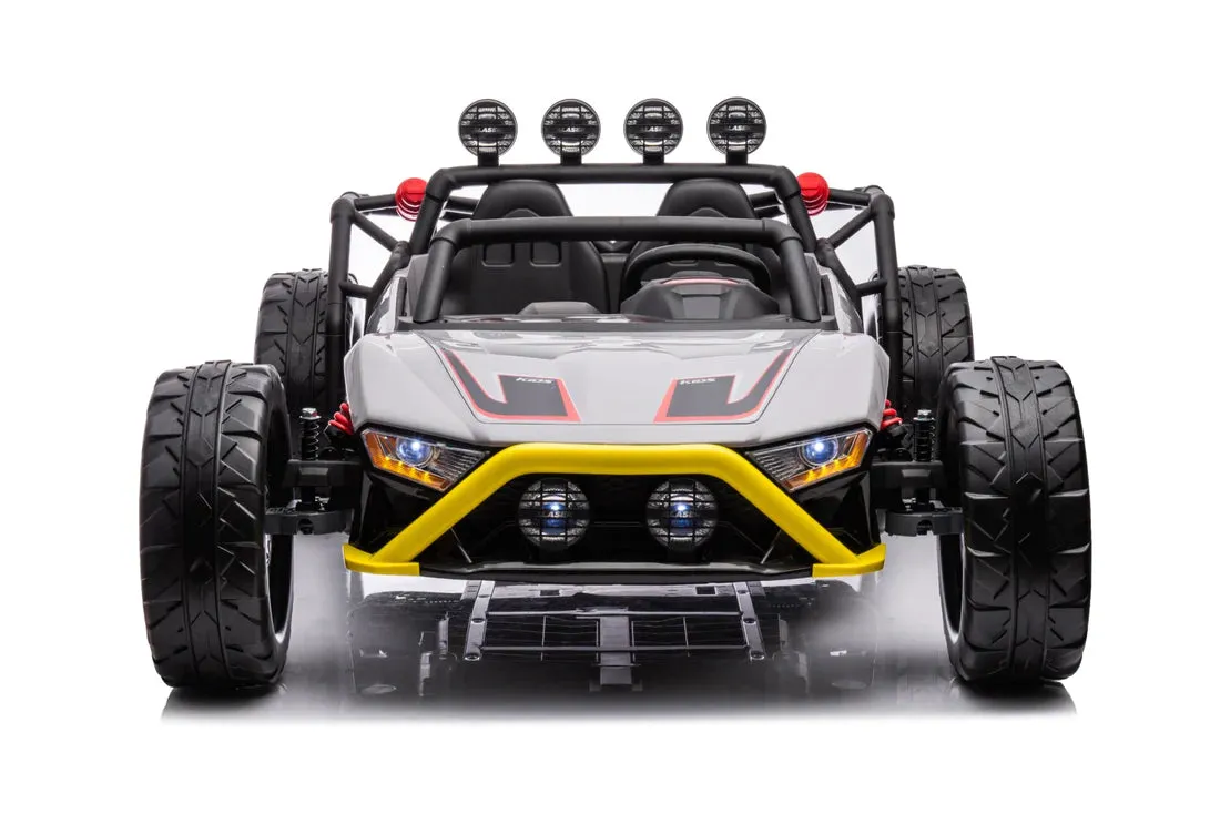 New 2025 Upgraded Land Monster 24V | Leather Seats | Rubber Tires | Upgraded Motors | 2 Seater Ride On | Ages 3-9 | Remote