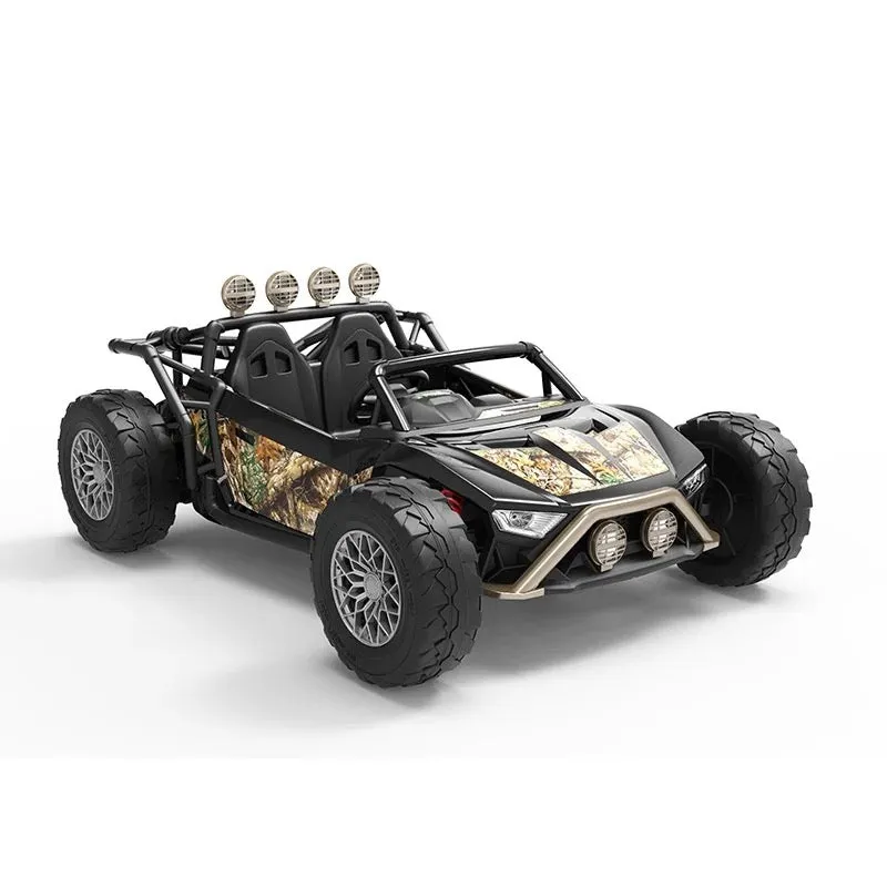New 2025 Upgraded Land Monster 24V | Leather Seats | Rubber Tires | Upgraded Motors | 2 Seater Ride On | Ages 3-9 | Remote