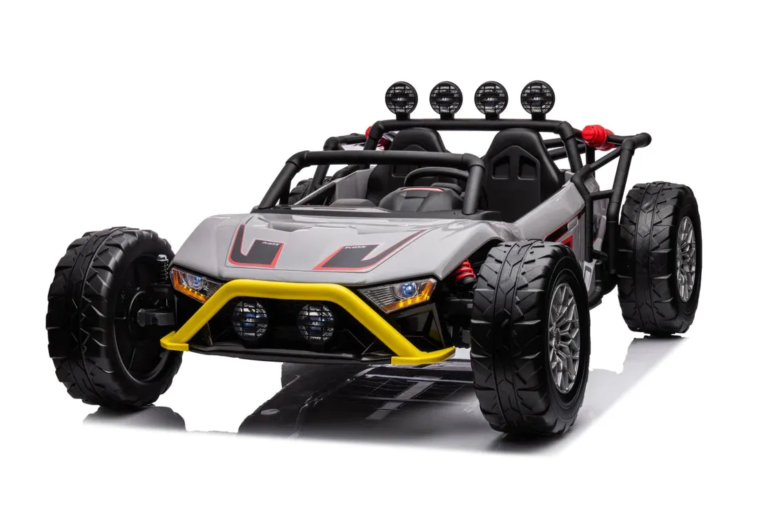 New 2025 Upgraded Land Monster 24V | Leather Seats | Rubber Tires | Upgraded Motors | 2 Seater Ride On | Ages 3-9 | Remote