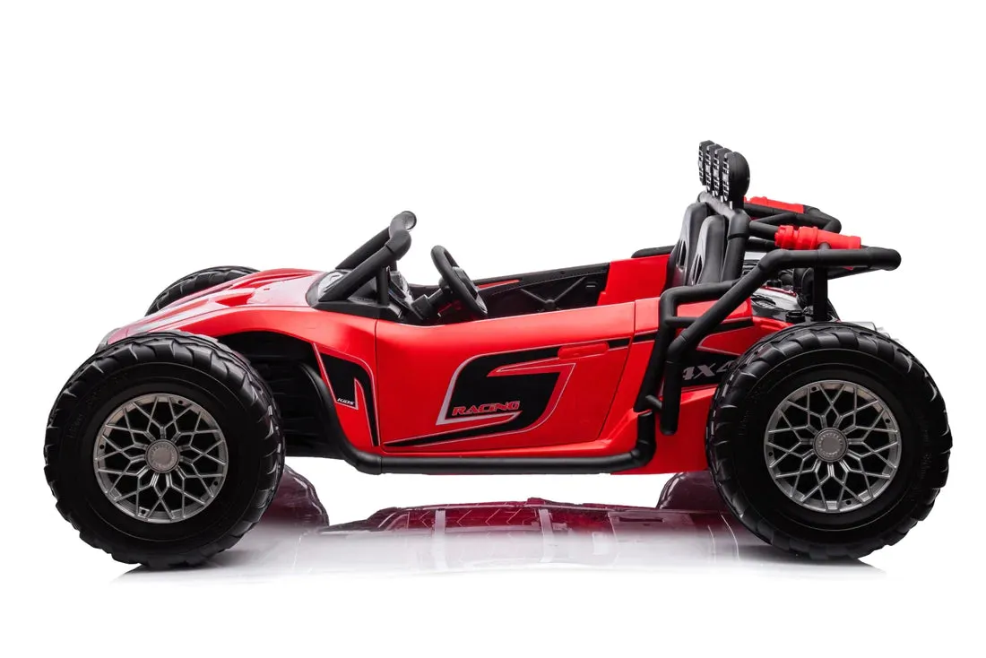 New 2025 Upgraded Land Monster 24V | Leather Seats | Rubber Tires | Upgraded Motors | 2 Seater Ride On | Ages 3-9 | Remote