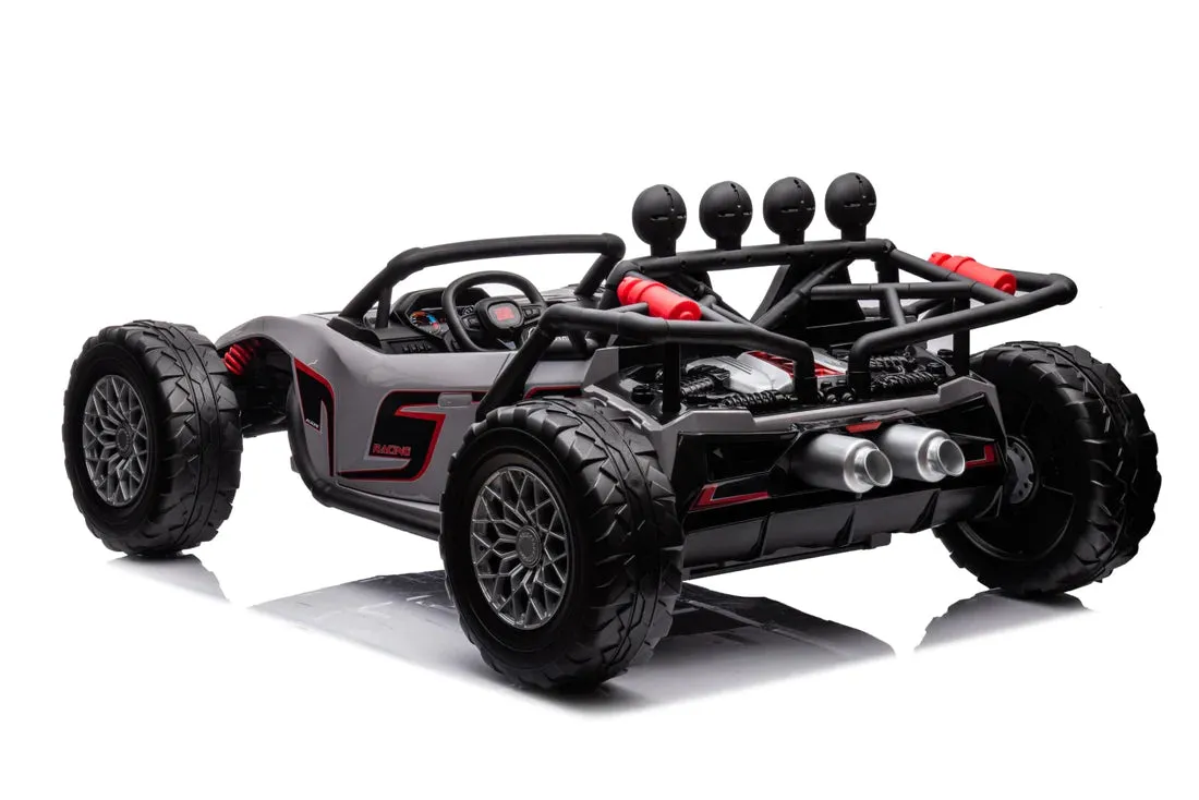 New 2025 Upgraded Land Monster 24V | Leather Seats | Rubber Tires | Upgraded Motors | 2 Seater Ride On | Ages 3-9 | Remote