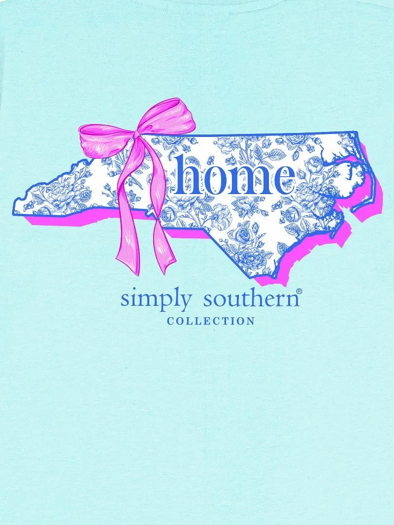 North Carolina Home Bow Floral State Tee by Simply Southern