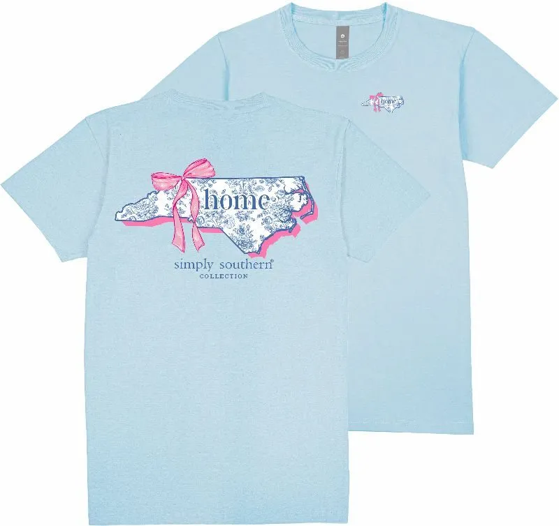 North Carolina Home Bow Floral State Tee by Simply Southern