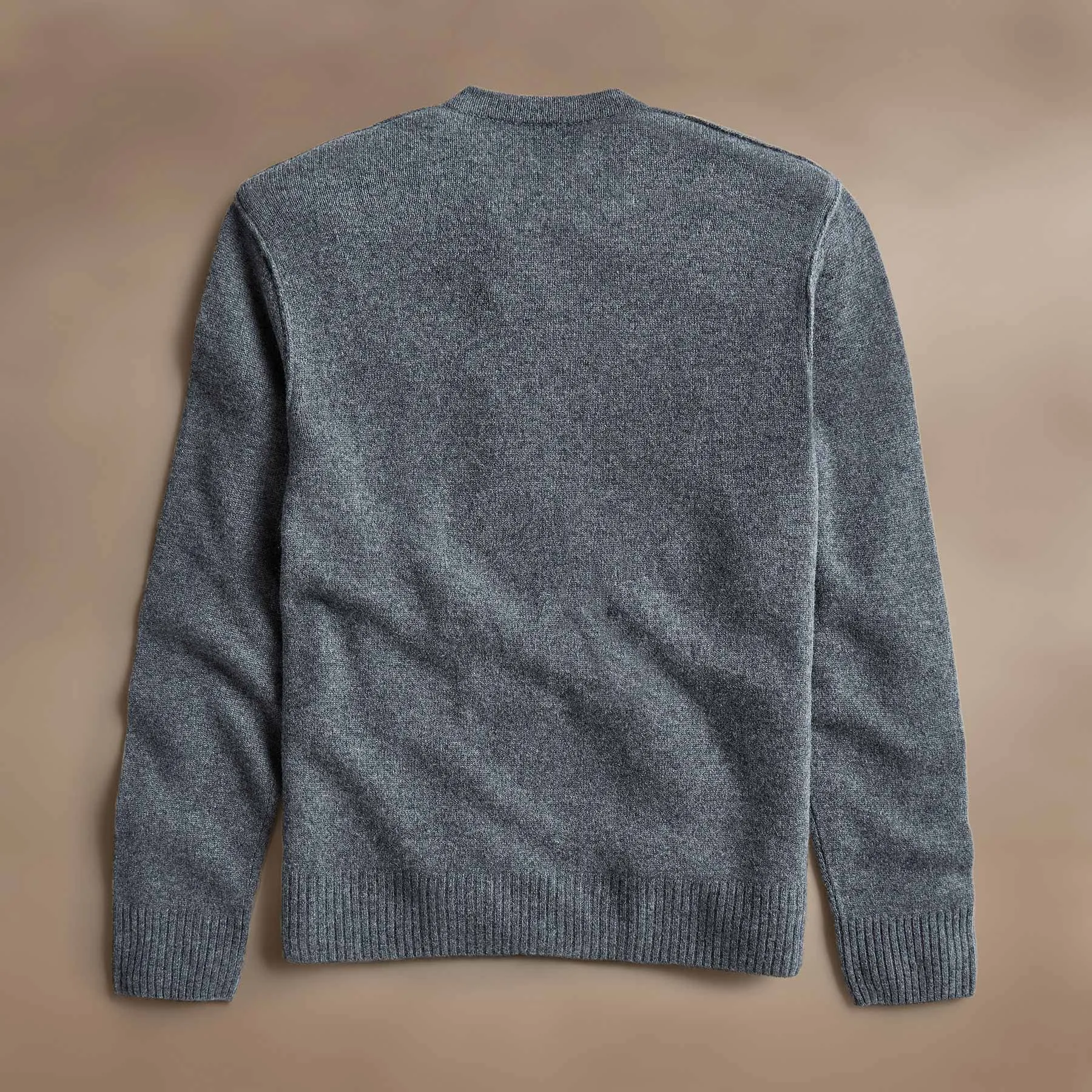 Open Knit Cashmere V Neck - Flannel
