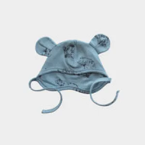 Organic Cotton Bear Hat - Sky Bears