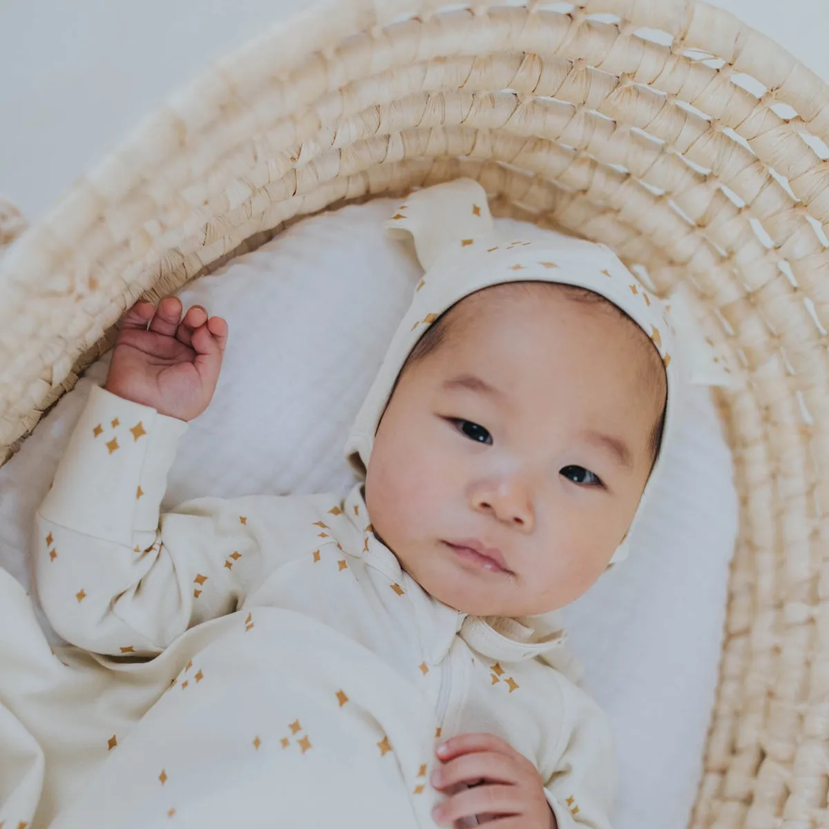 Organic Cotton Bear Hat - Stardust