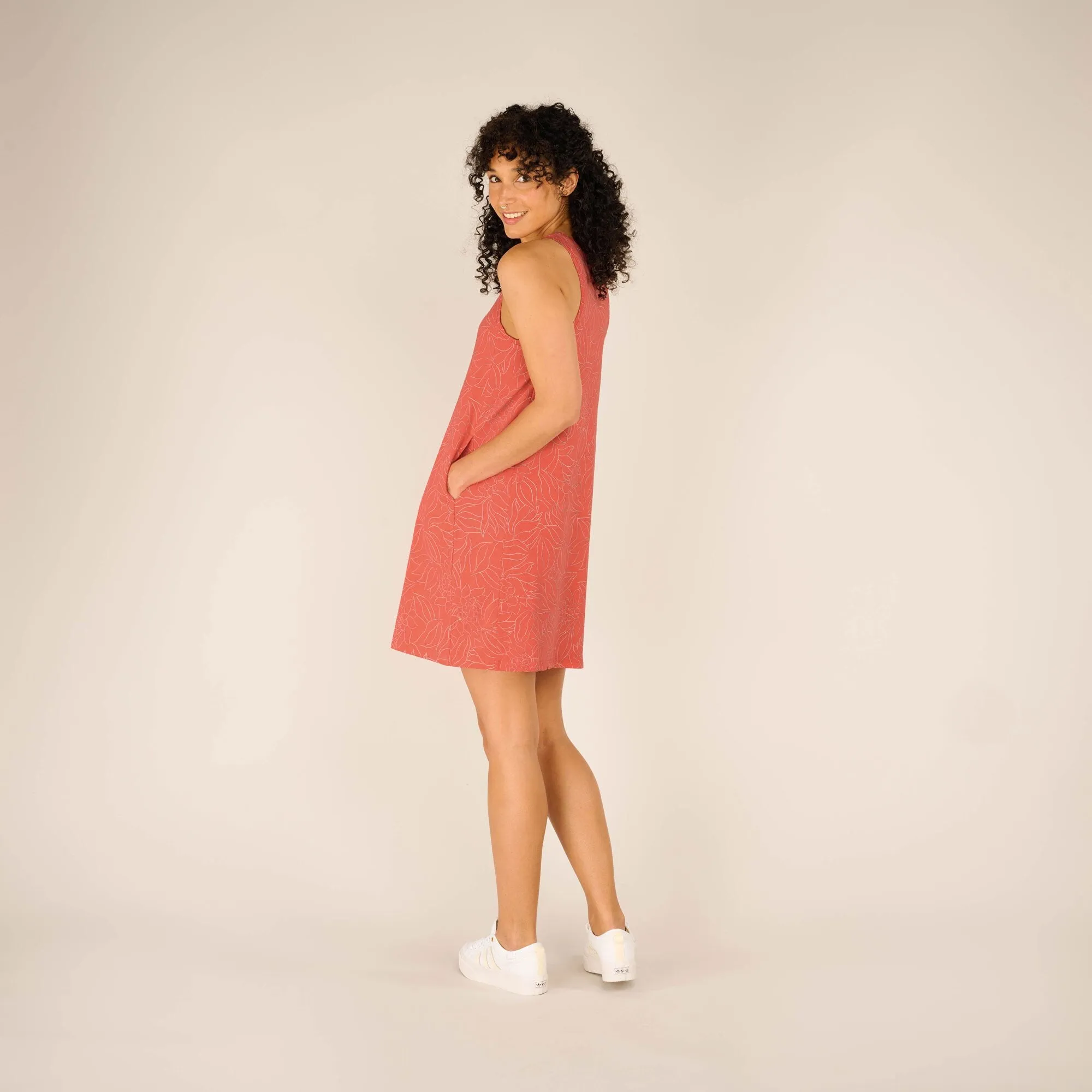 Padma Sporty Dress - Sorbet Leaf