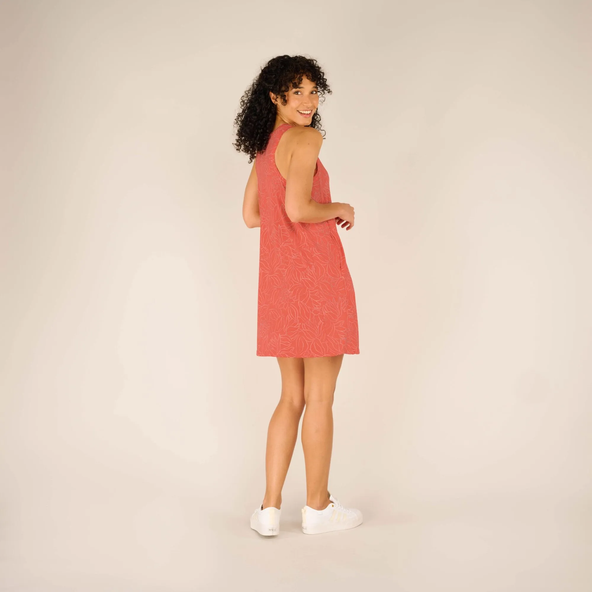 Padma Sporty Dress - Sorbet Leaf