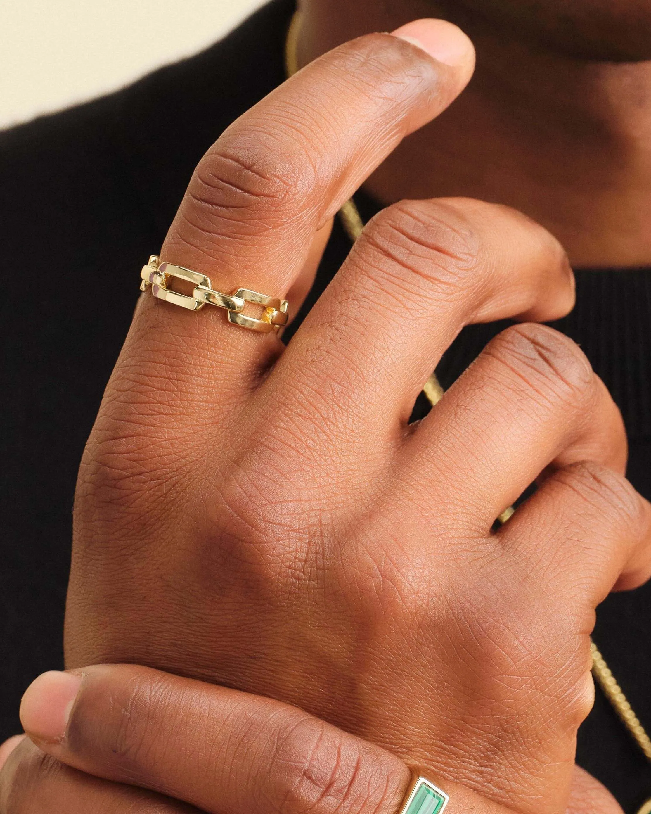 Paperclip Ring - Gold