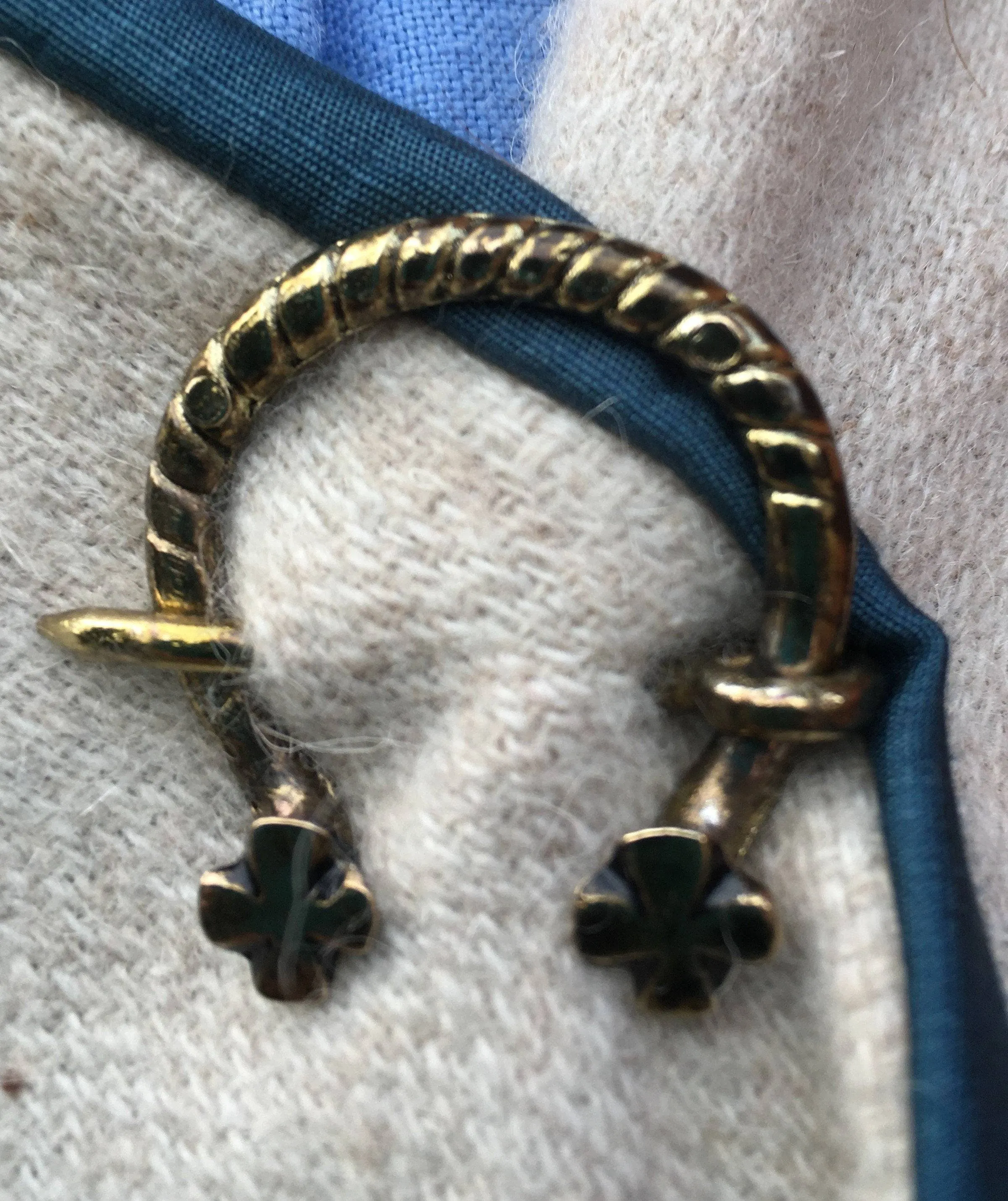 Penannular medieval brooch - (set of 2)