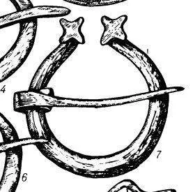 Penannular medieval brooch - (set of 2)