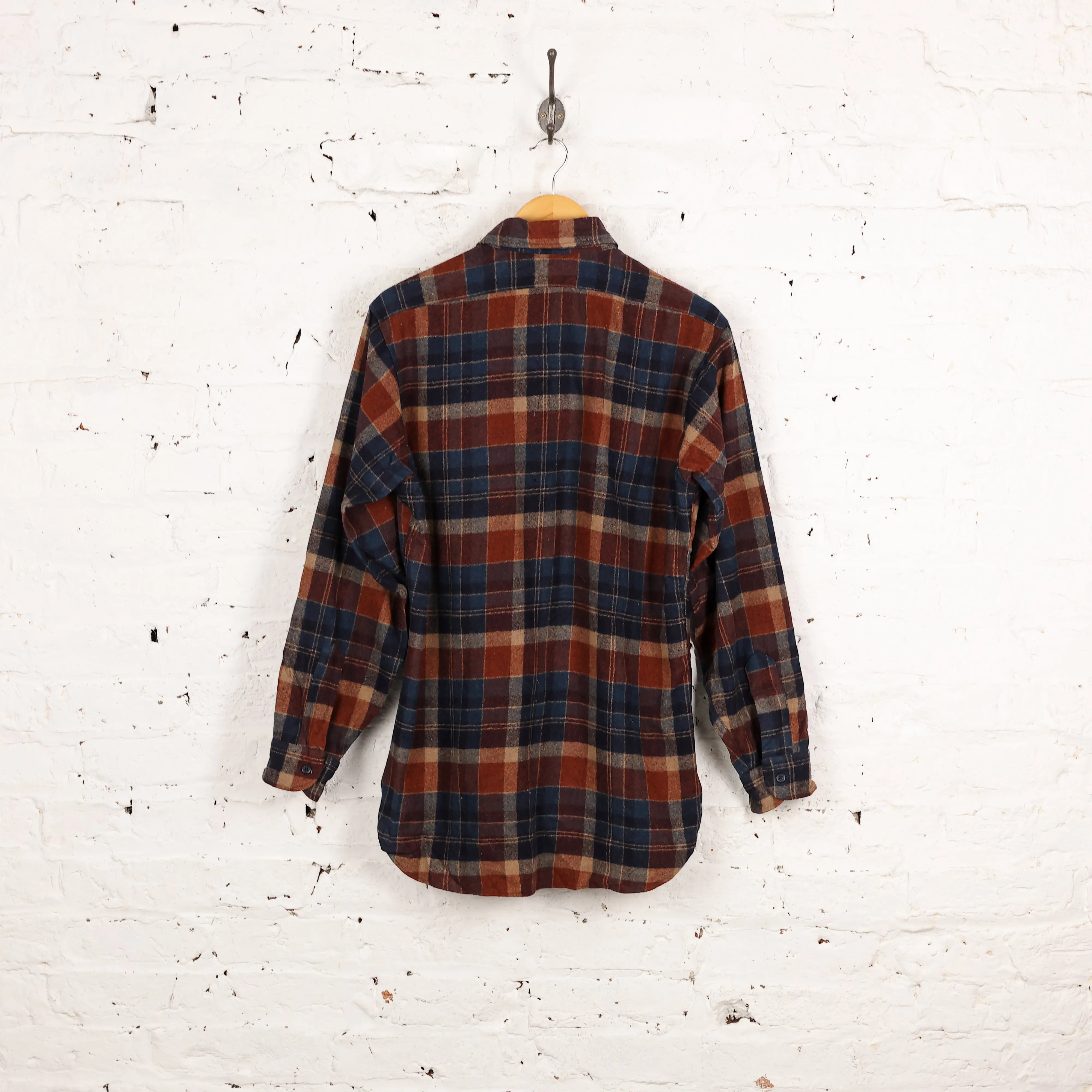 Pendleton Wool Check Shirt - Blue - M