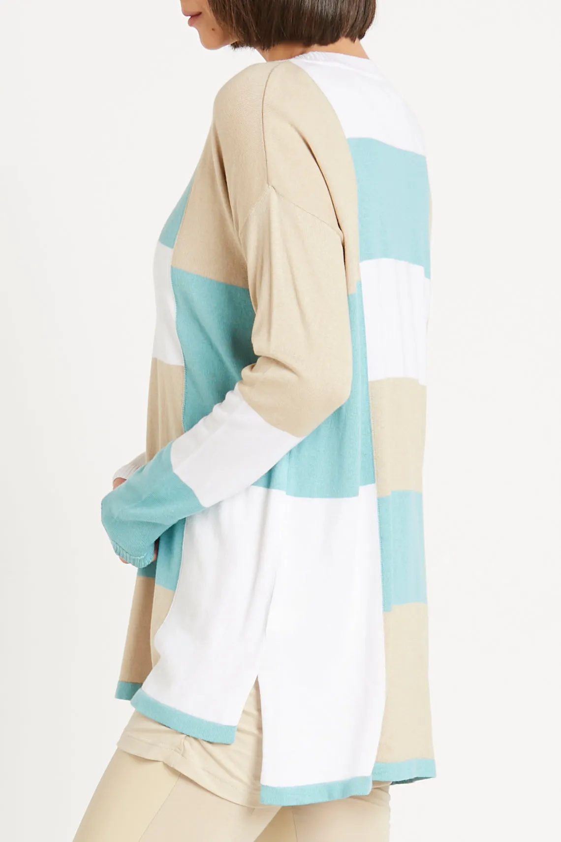 Pima Cotton Jenga Crewneck Sweater