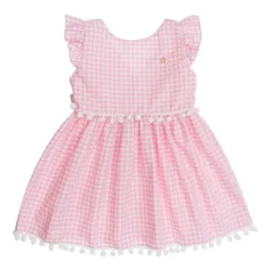 Pink and white Gingham Dress - 3 years