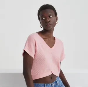 Pink Cashmere -Softened Sweater Top