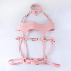 PINK LEATHER SUIT UB98065