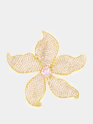 Pink Lilium Brooch