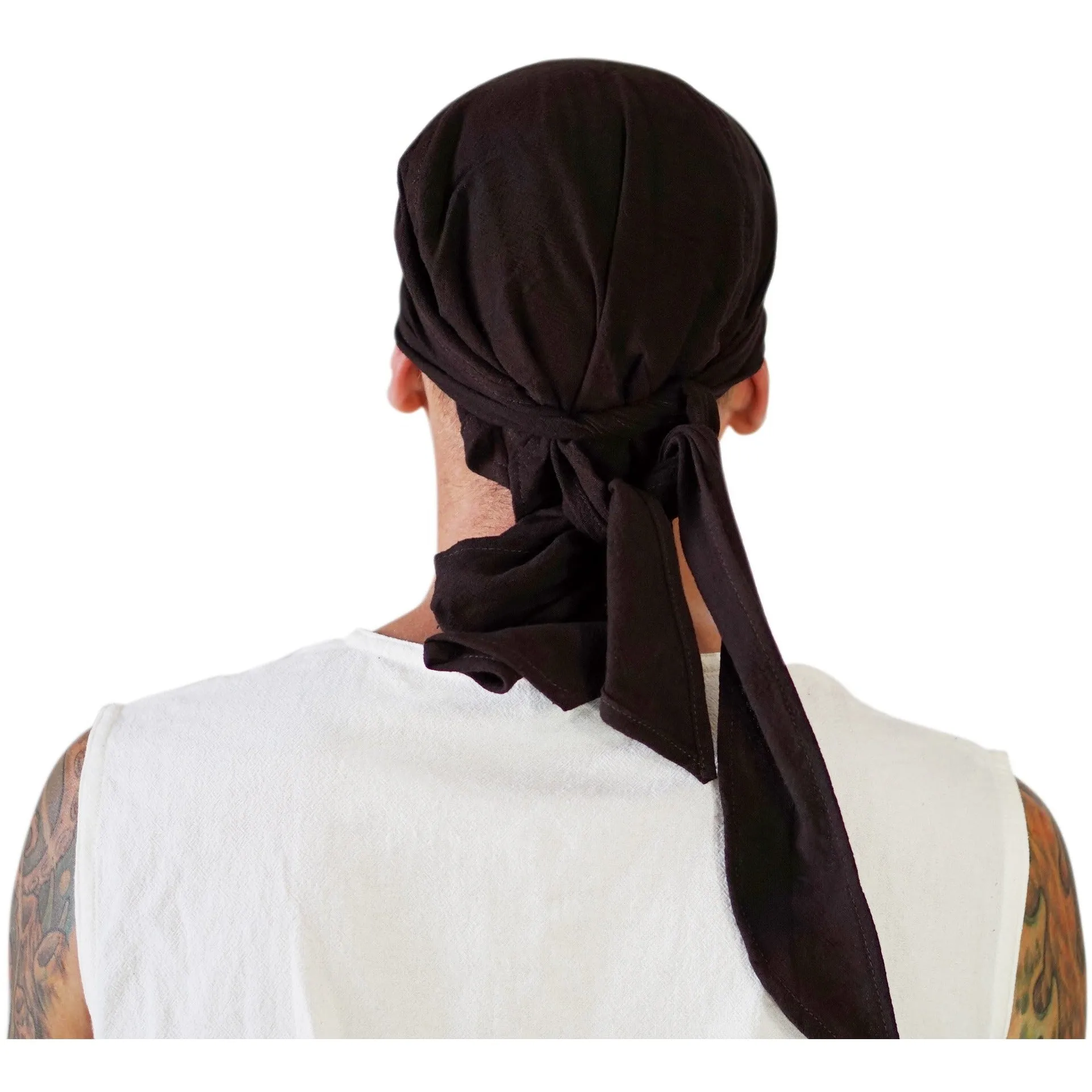 'Pirate Bandana' Medieval Hat - Brown