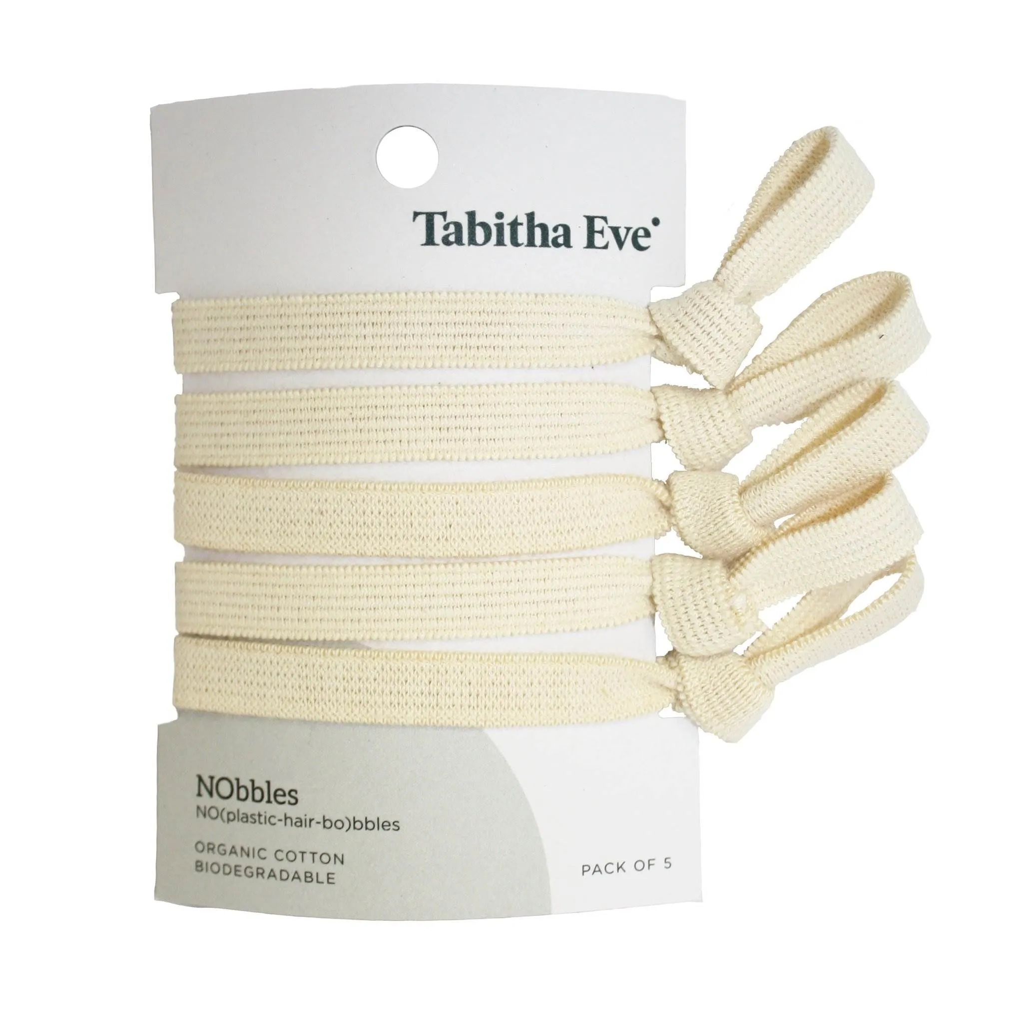 Plastic Free Hair Ties from Tabitha Eve- Natural