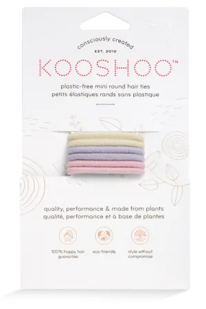 Plastic-Free Mini Round Hair Ties (6 pack)