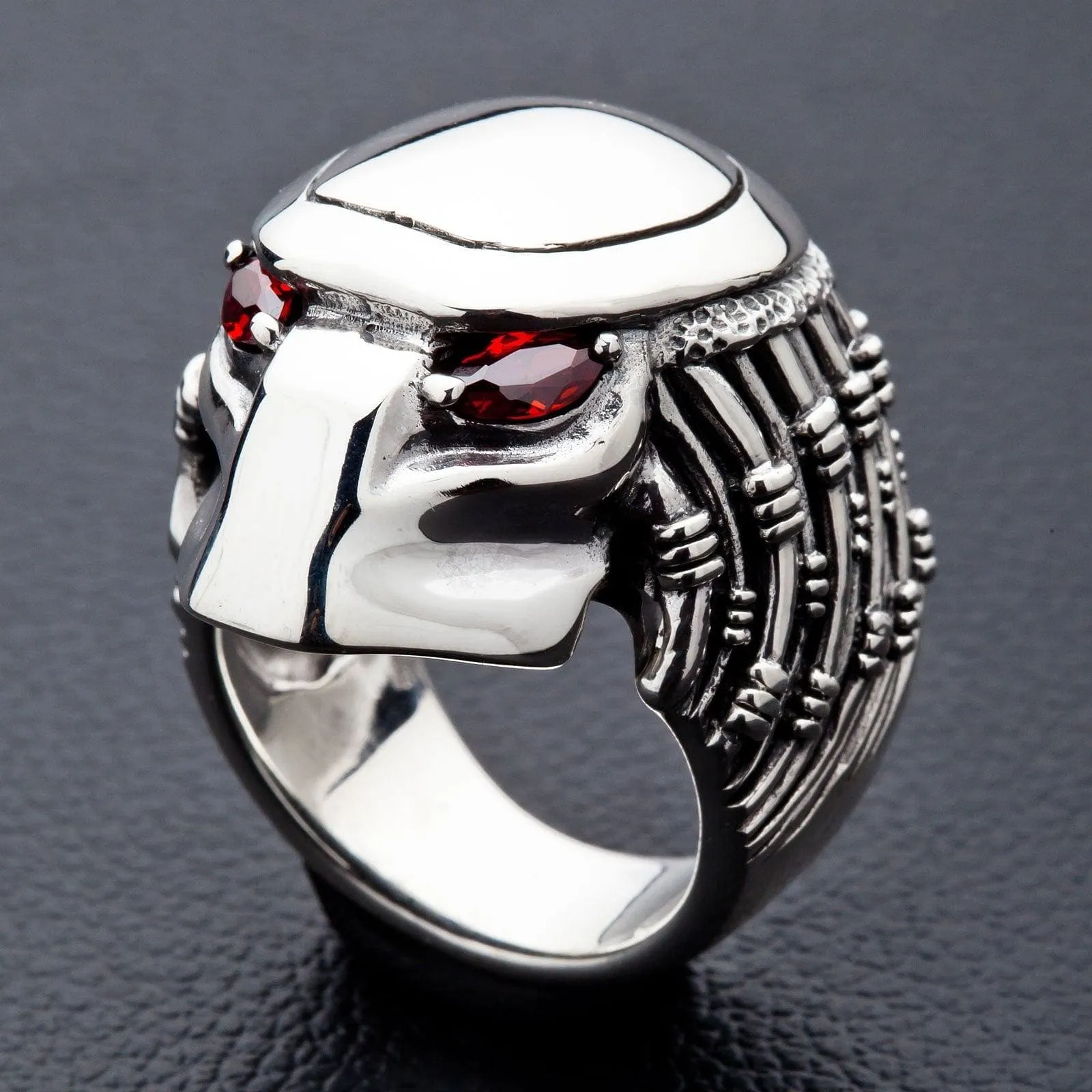 Predator Head Sterling Silver Men's Ring