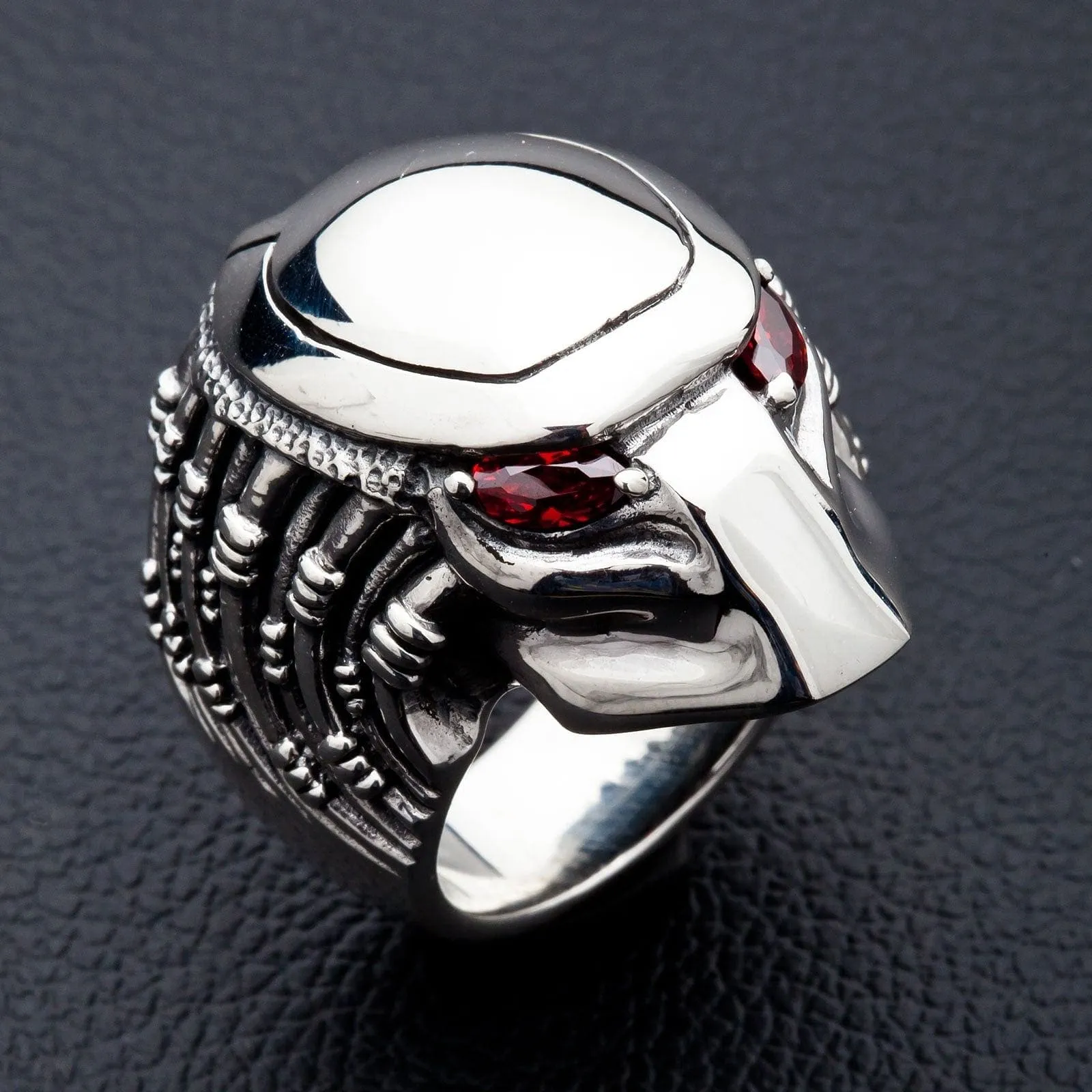 Predator Head Sterling Silver Men's Ring