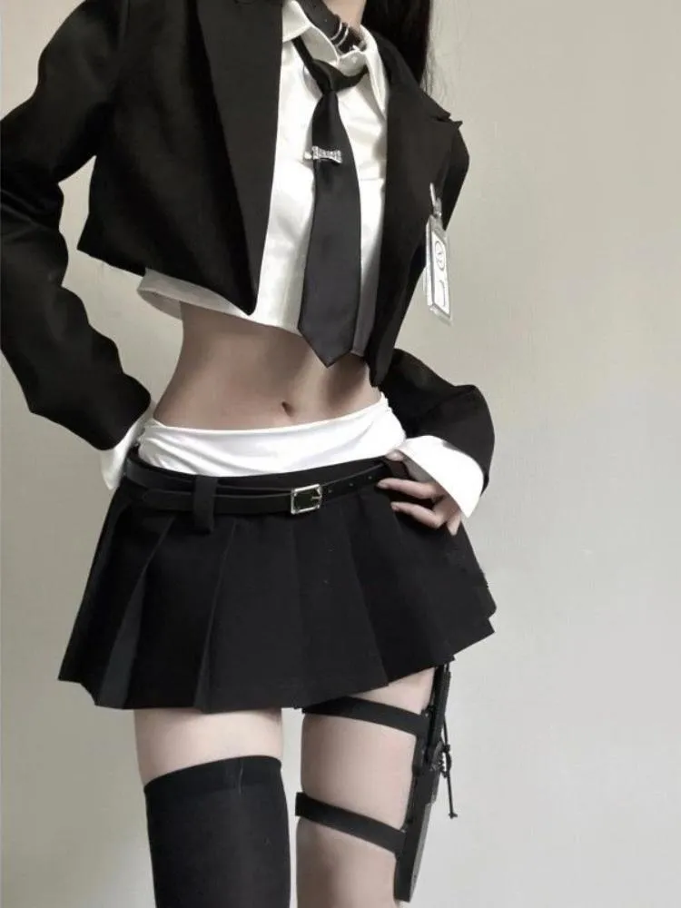 Preppy style three piece suit skirt  AN0065