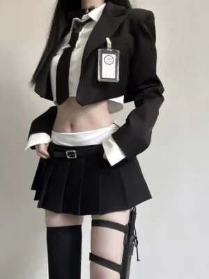Preppy style three piece suit skirt  AN0065