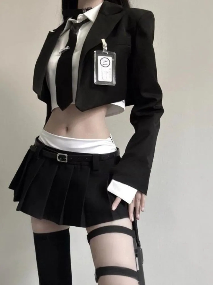 Preppy style three piece suit skirt  AN0065