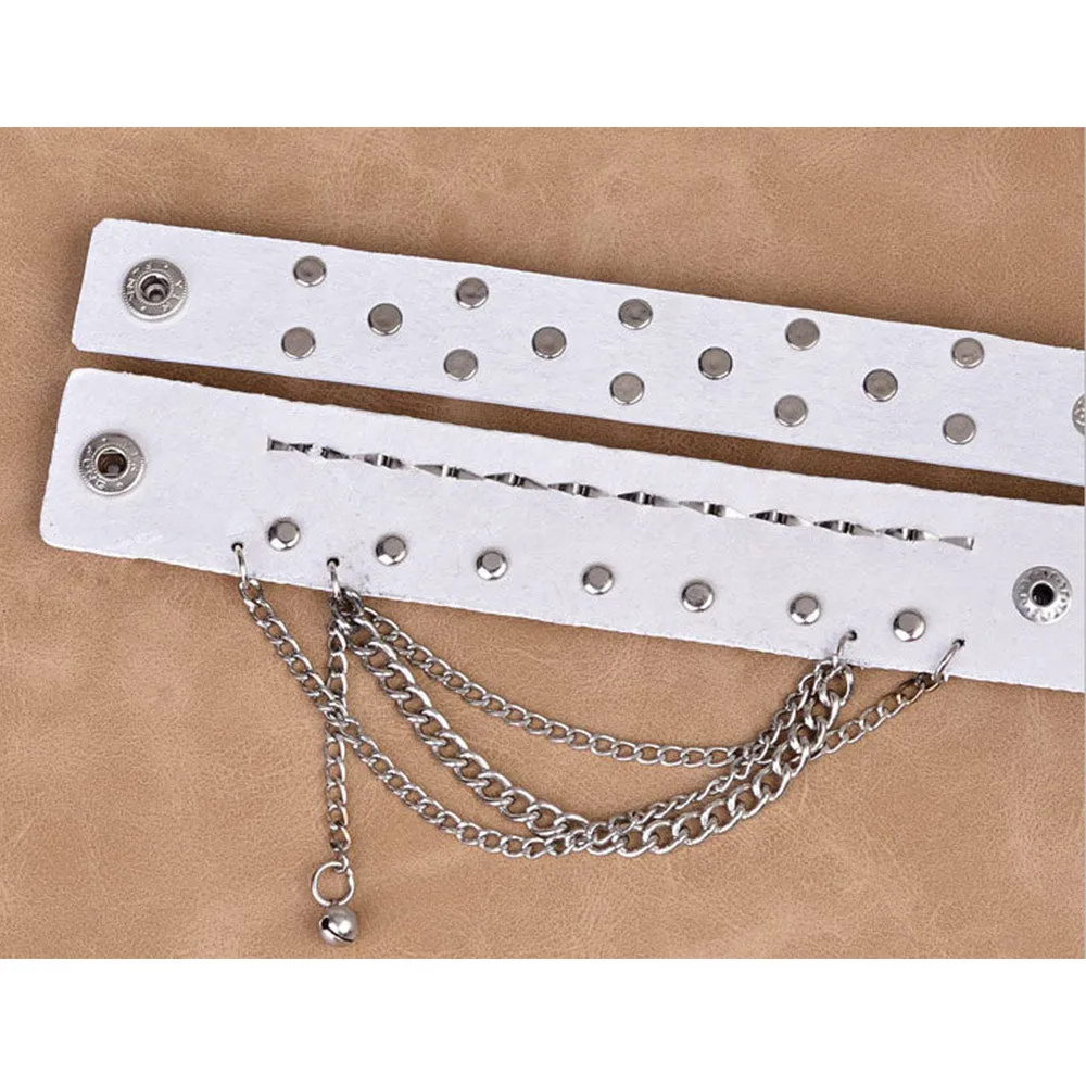 Punk Multilayered Rivet Cuff Bracelet