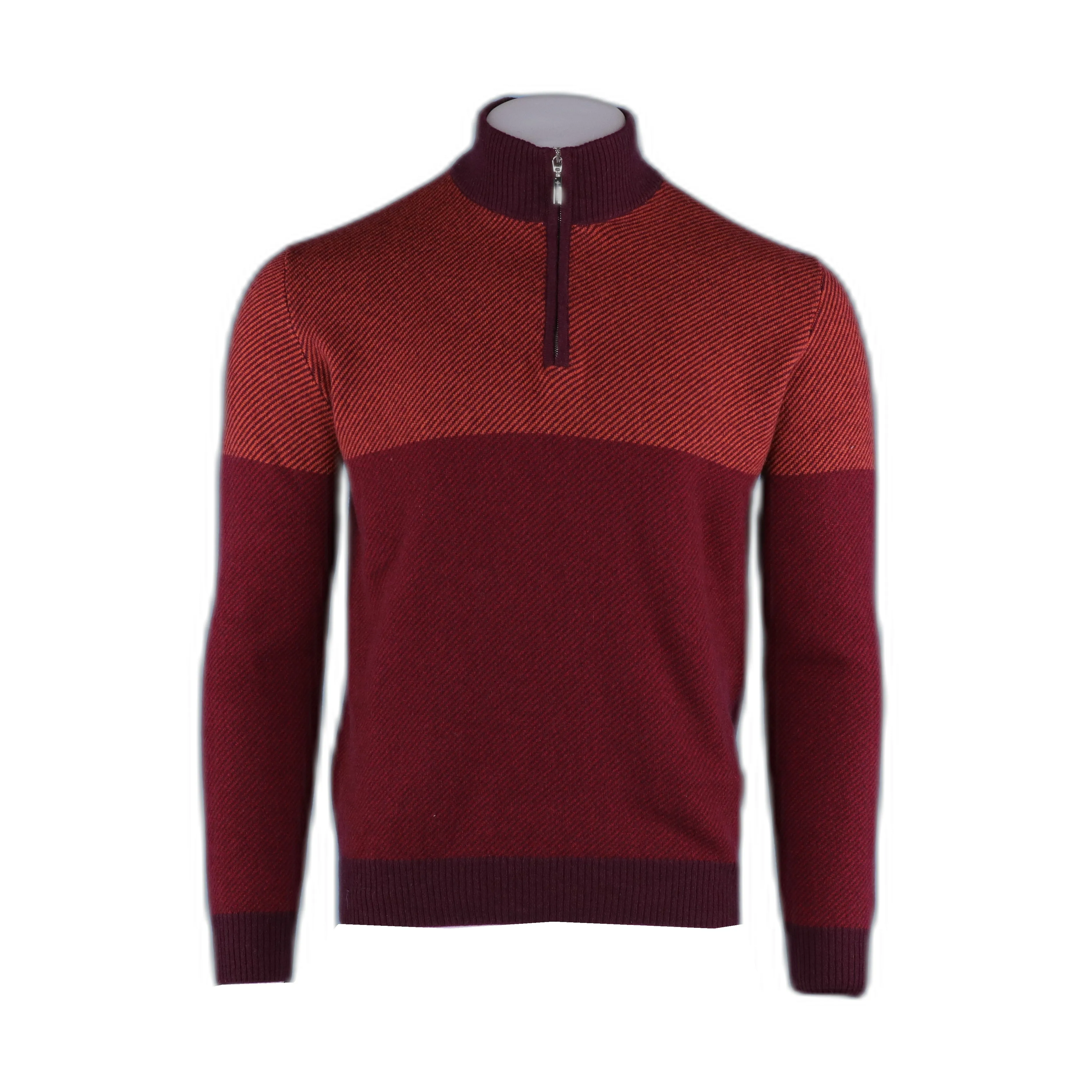 Pure Cashmere Angled Half Zip