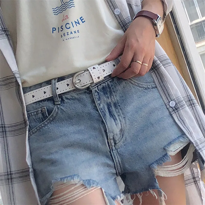 "CUTE LOVE HEART" PU BELT K070905