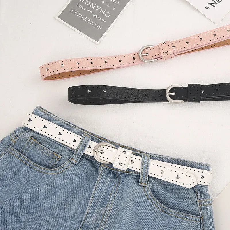 "CUTE LOVE HEART" PU BELT K070905