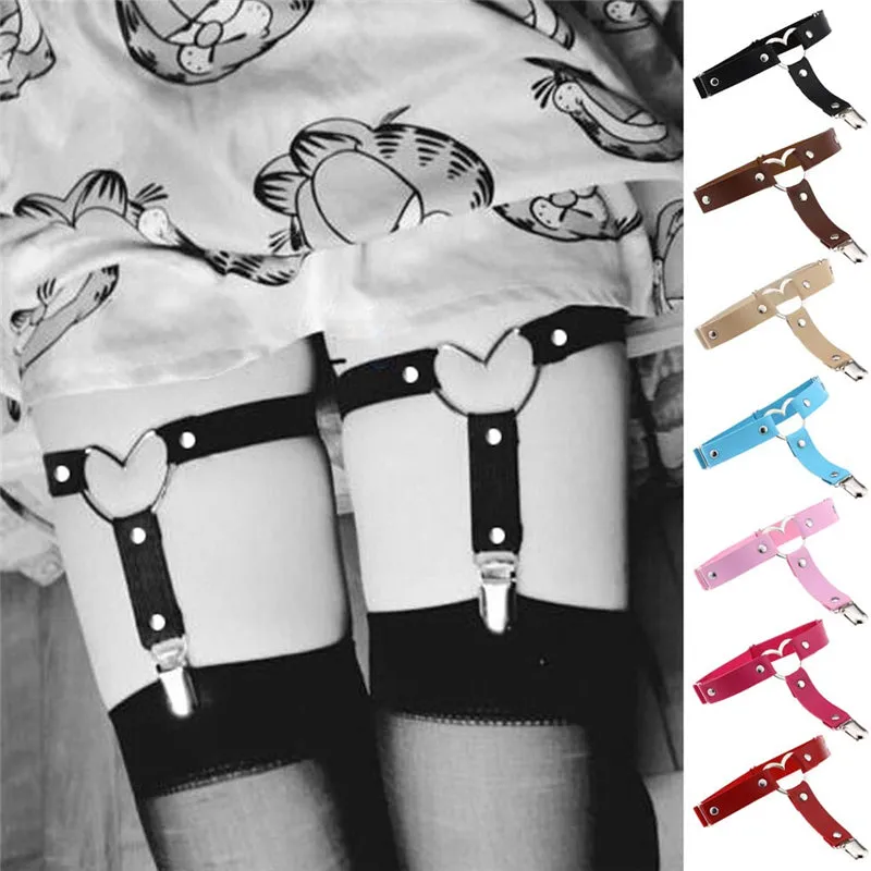 "LOVE HEART PUNK" GARTER D070810