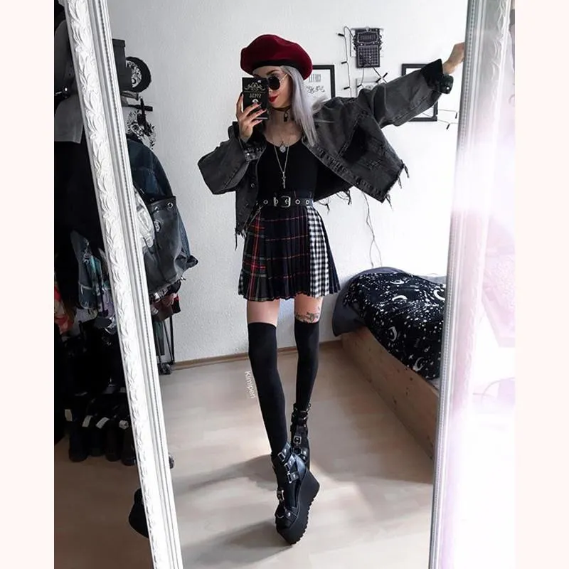 "PUNK CIRCLE HOLE CHAIN" BELT K041802