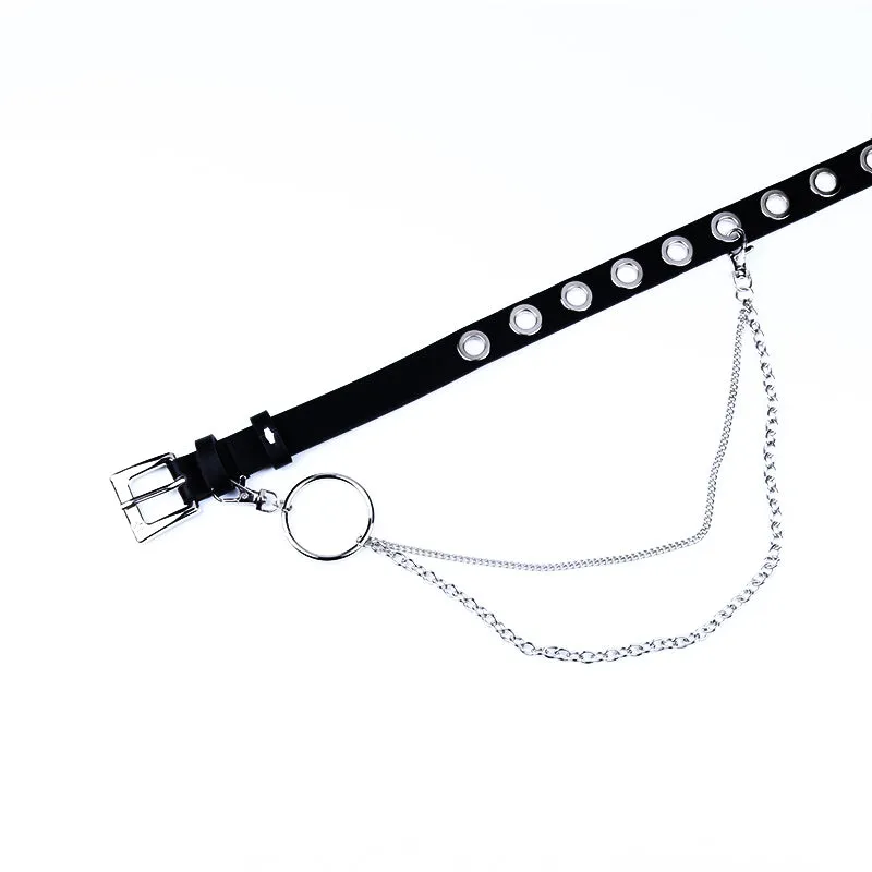 "ROCK PUNK CIRCLE CHAIN" BELT K122817