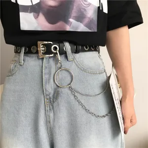 "ROCK PUNK CIRCLE CHAIN" BELT K122817