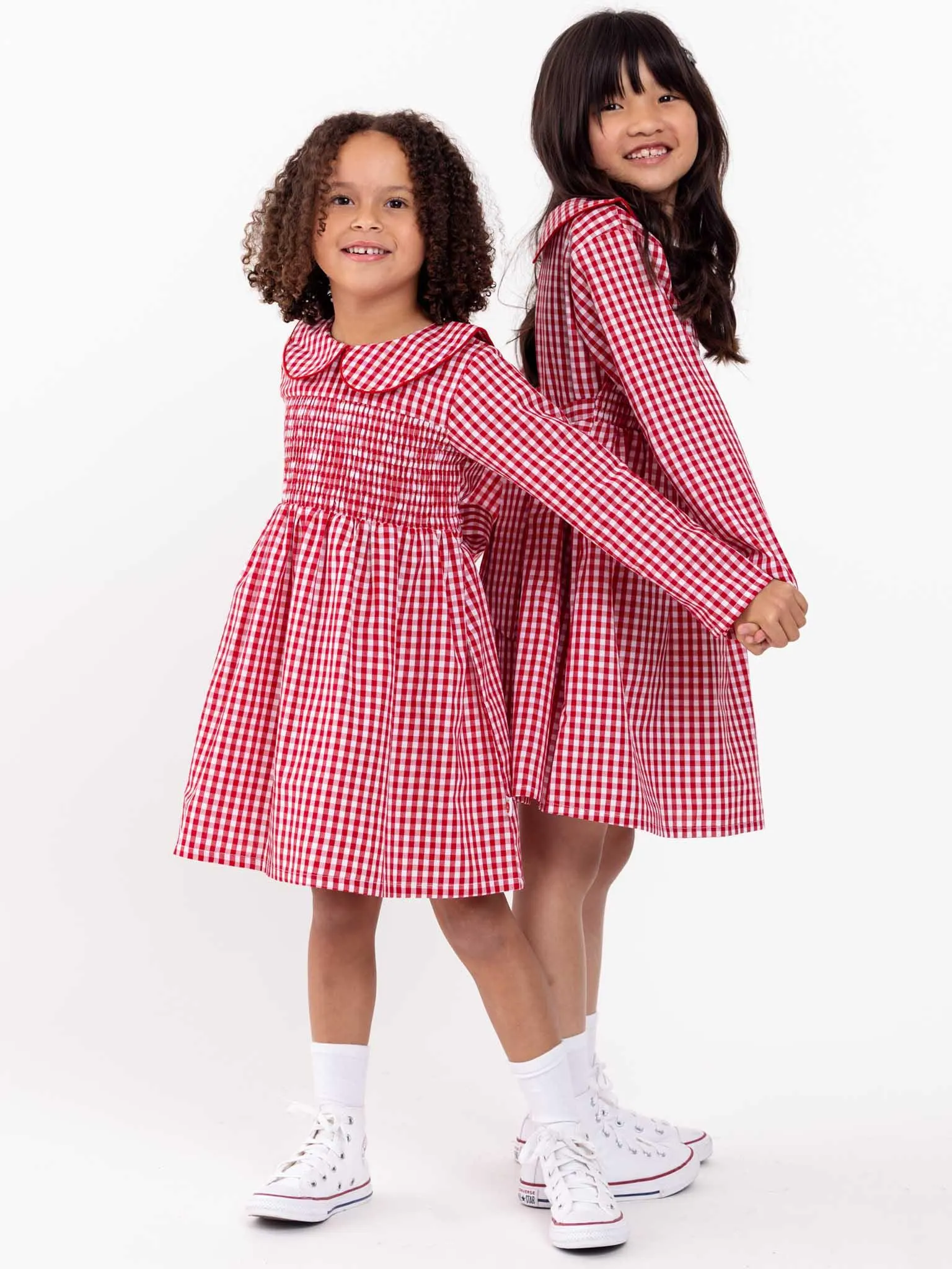 Red Gingham Rebecca Dress