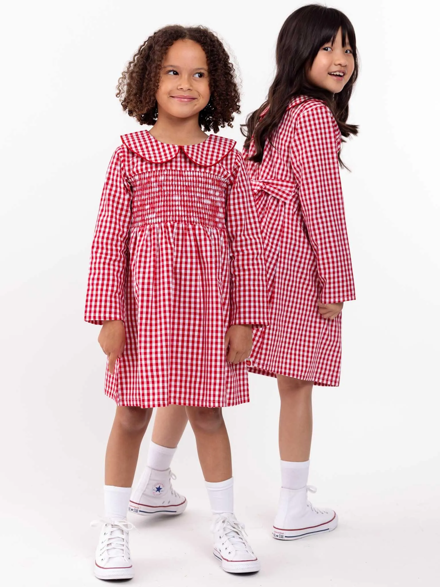 Red Gingham Rebecca Dress