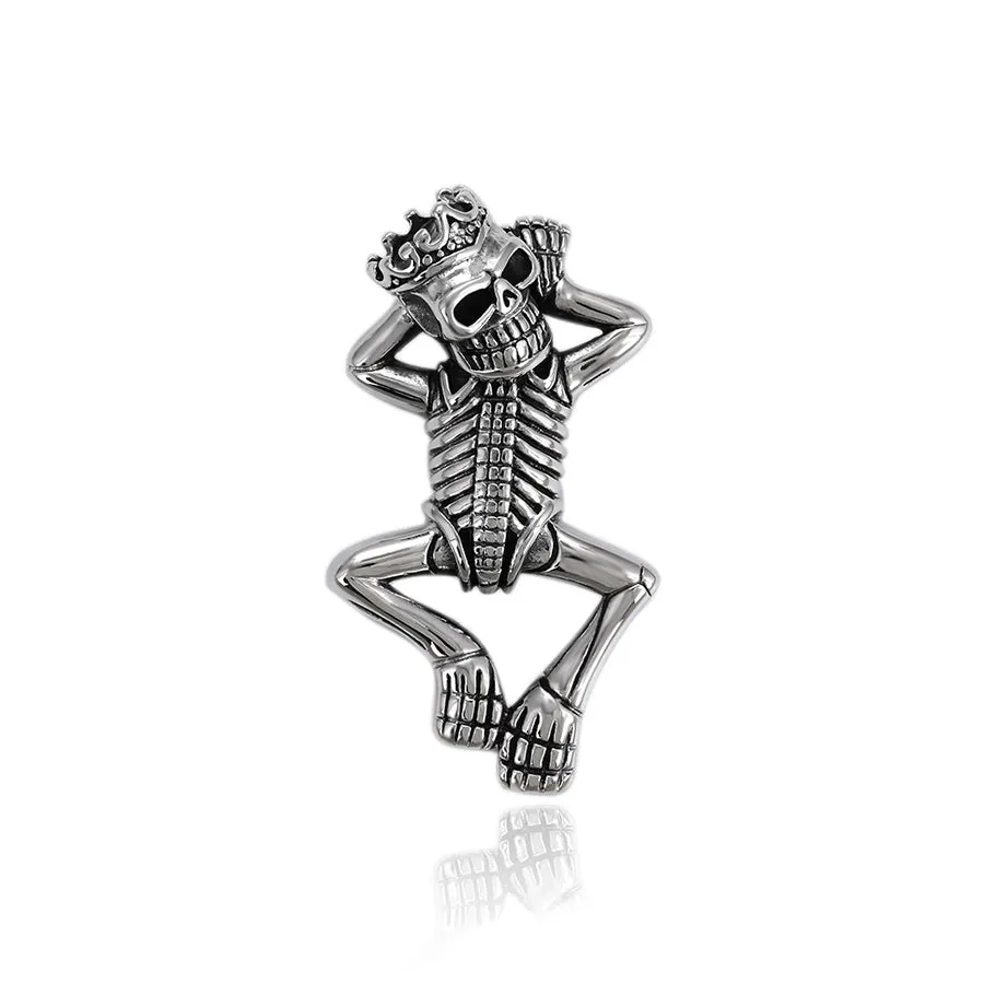Rhodium Plated Punk Men’s Necklace