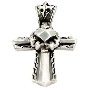 Rocker Knight Sterling Silver Cross Pendant