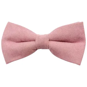 Rose Dusty Rose Pink Cotton Bow Tie