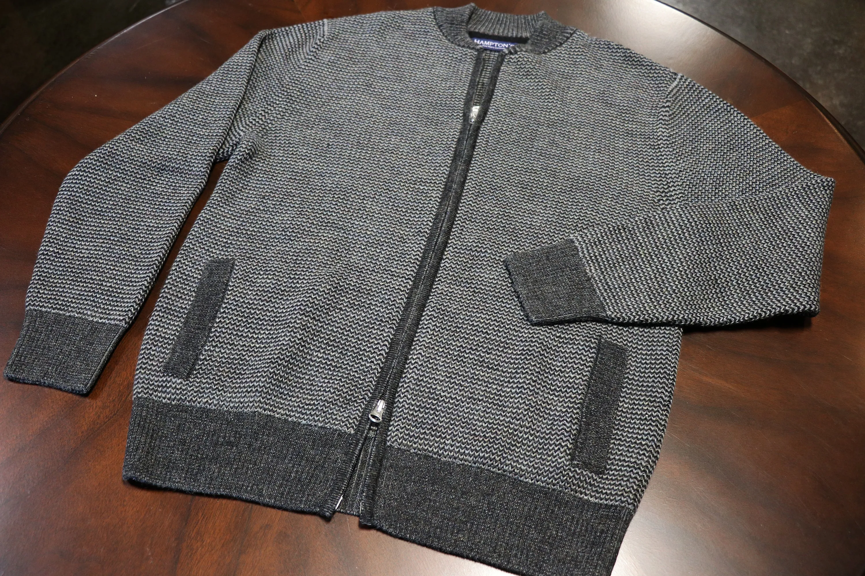 Royal Alpaca Full Zip Bomber Sweater-Jacket