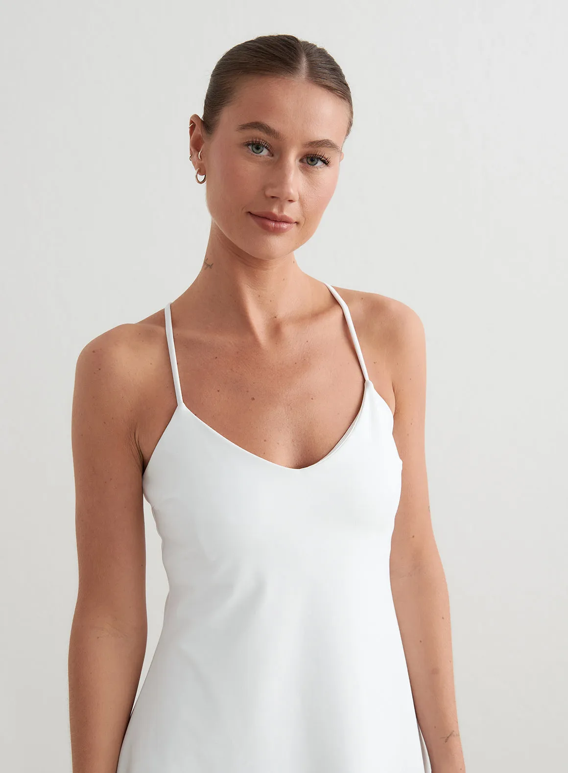 Sense Strap Dress | White
