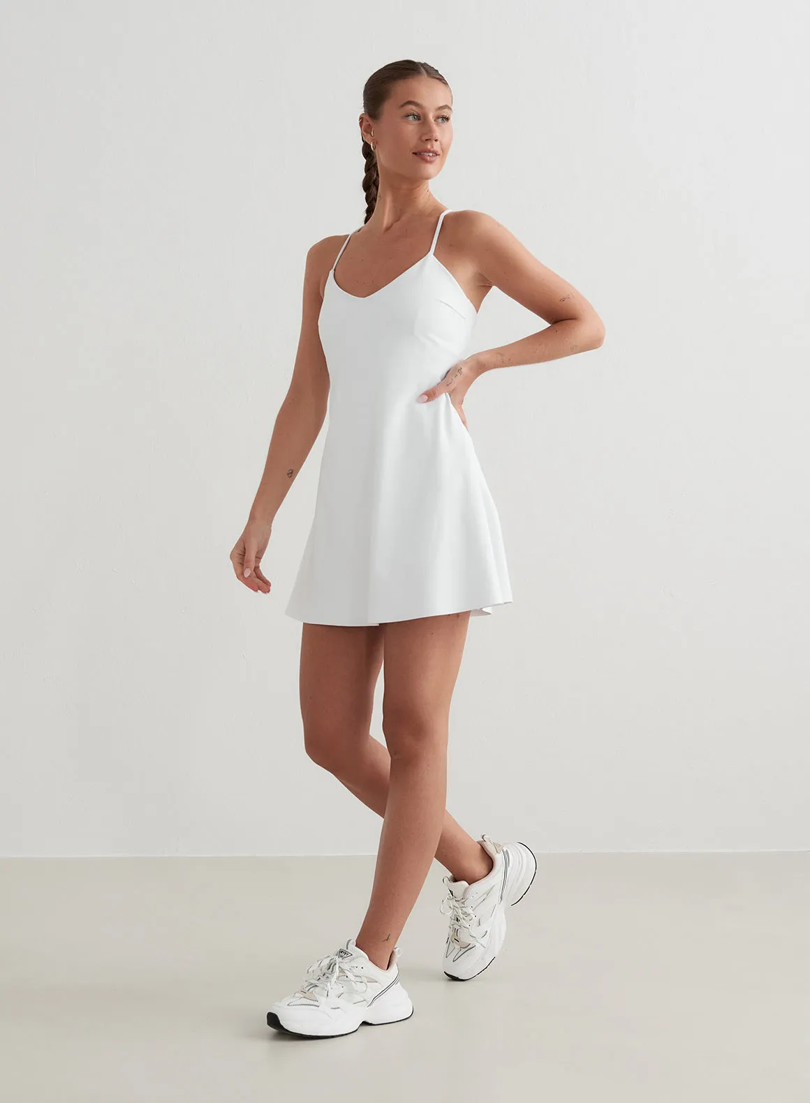 Sense Strap Dress | White