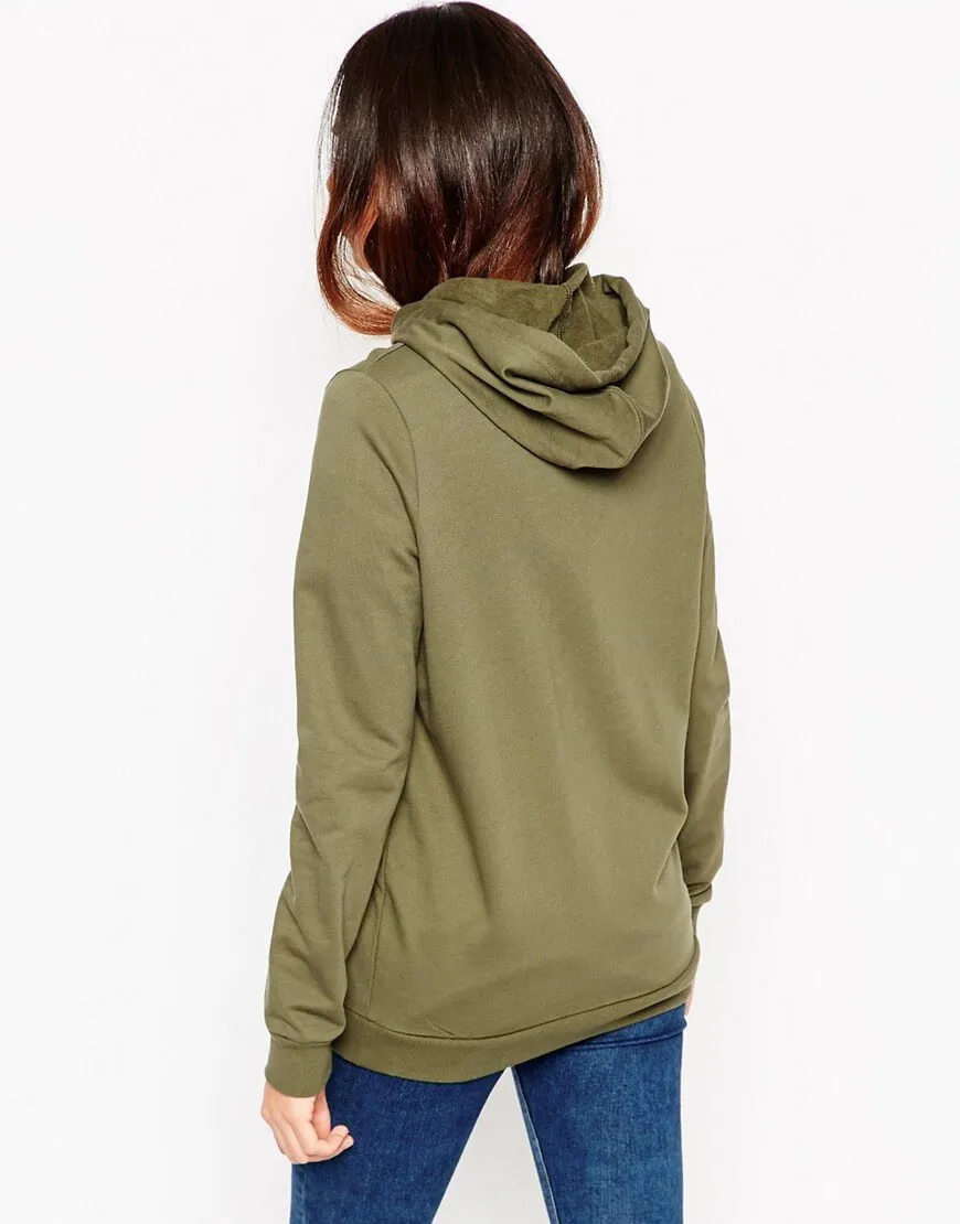Short Sleeved Hoodie With Step Hem