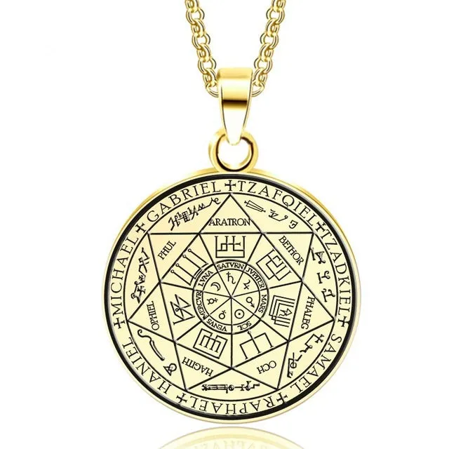 SISSLIA Fashion Casual Hip Hop Chains For Men Stainless Steel Round Pendant For Necklace Jewelry