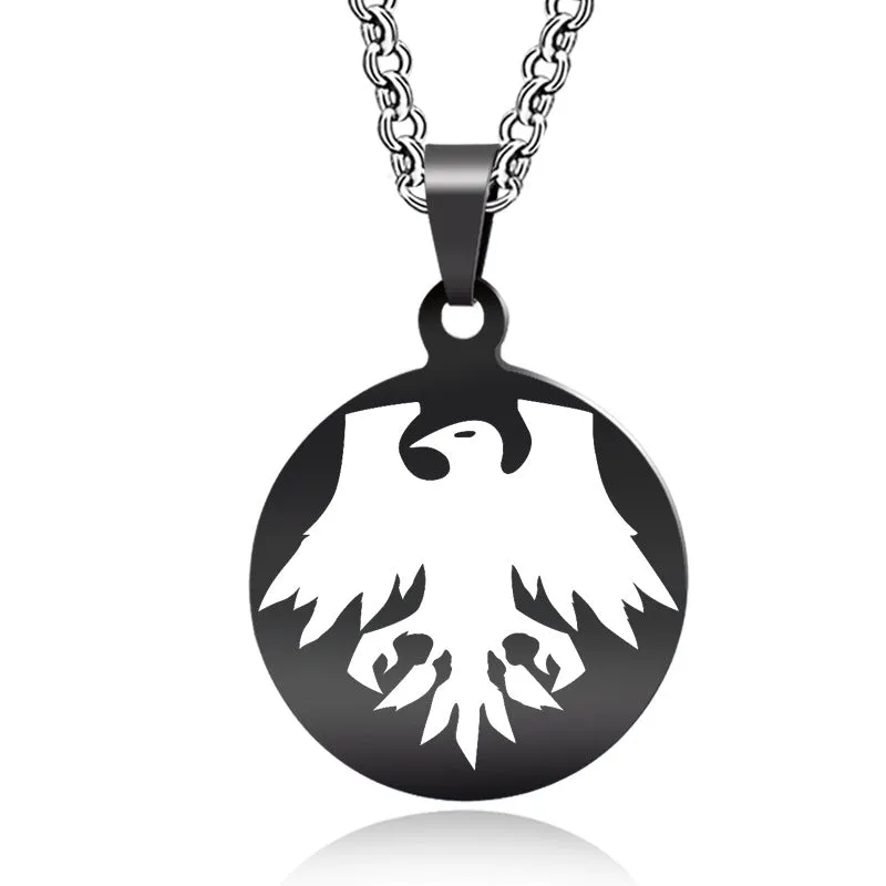 SISSLIA Fashion Jewelry Personalized Customized Hip Hop Stainless Steel Round Necklace For Men Jewelry
